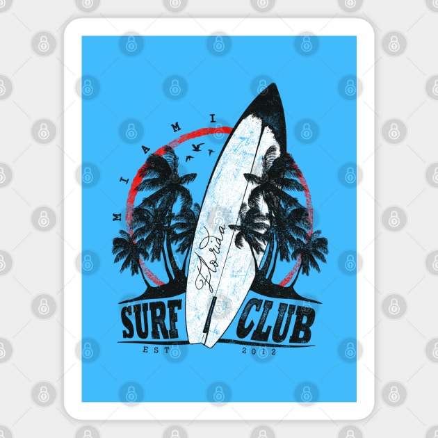 Florida - Surf Club Magnet by Animox